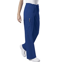 Unisex Drawstring Cargo Scrub Pant